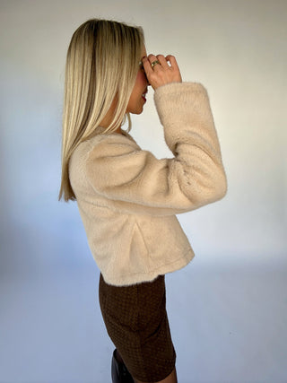Caught Your Eye Cardigan - Taupe