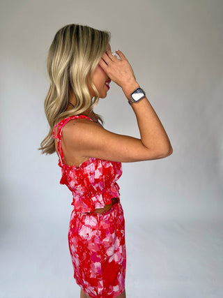 Sweeten the Day Top - Red/Pink