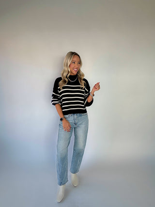 Classic Blues Stripe Top - Navy