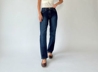Forever On Trend Straight Leg Jeans - Dark Denim