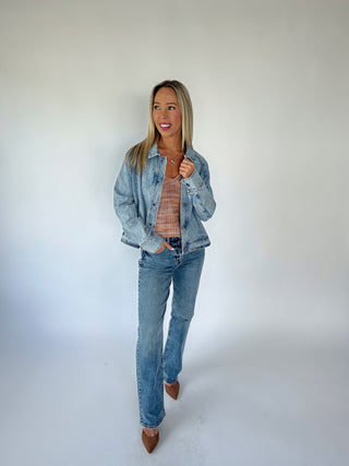 Anywhere You Go Denim Jacket - Light Denim