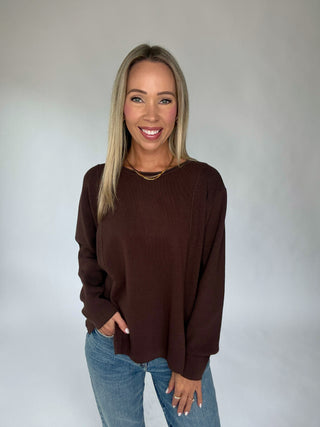 Signature Style Sweater - Brown