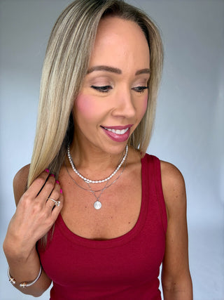 It's So Easy Tank - Dark Red