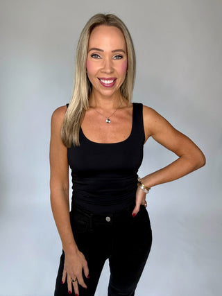Second Skin Tank Top - Black