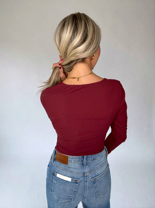 Best Decision Bodysuit - Maroon