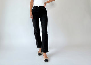Never Let You Down Straight Jeans - Black