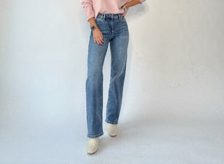 Ella High Rise Classic Straight Jeans