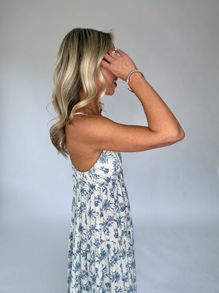 In The Moment Maxi Dress - Porcelain Blue