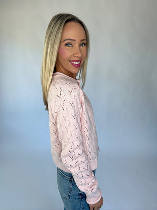 Everything Nice Cardigan - Pink