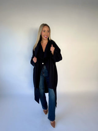 Central Park Stroll Coat - Navy