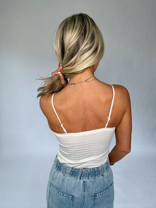 Subtle Shimmer Bralette - Off White