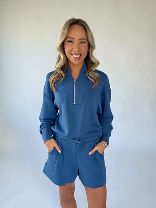 VARLEY Davidson Sweat - Bijou Blue