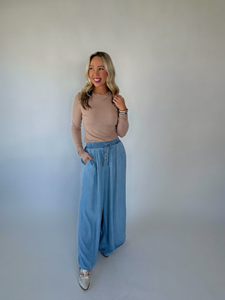Daily Ease Denim Pants Full Length