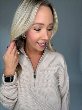 Dreamcatcher Half-Zip Sweater Close Up Image