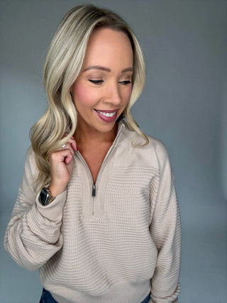 Dreamcatcher Half-Zip Sweater Front Close Up Image