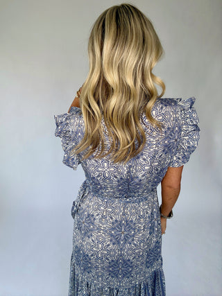 Coastal Romance Wrap Maxi Dress