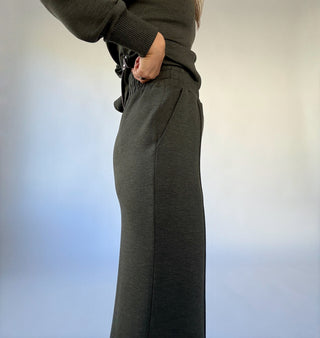 VARLEY The Wide Leg Pant 30" - Olive Marl