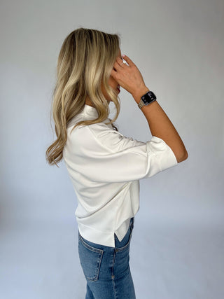 Afternoon Plans Mock Neck Top