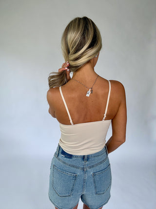 Fine Lace Scalloped Bralette - Nude