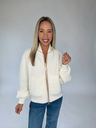 VARLEY Klaudia Fleece Jacket - Egret