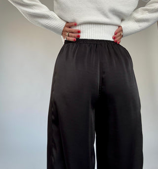 Evening Elegance Satin Pants