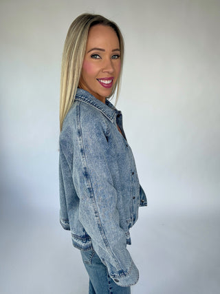 Anywhere You Go Denim Jacket - Light Denim