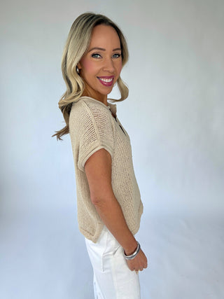 Sweet Simplicity Knit Top - Natural