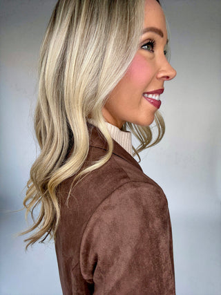 Cinnamon Suede Duster