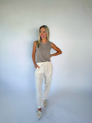 The Only One Knit Tank - Mocha