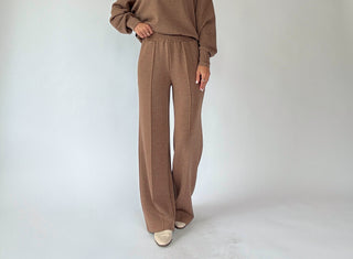 VARLEY The Wide Leg Pant 30" - Golden Bronze Marl