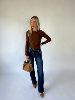 She's Got It Handled Suede Bag - Tan