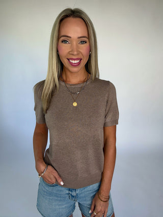A Soft Surprise Top - Heather Mocha