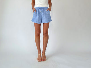 Timelessly True Shorts - Chambray