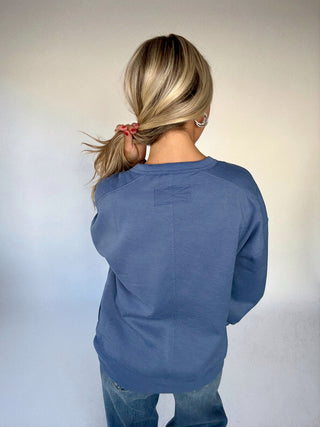 Everyday Essential Top - Denim Blue
