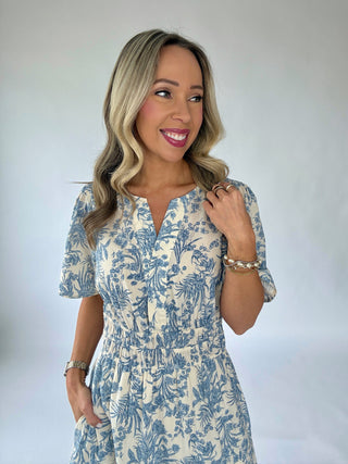 Perfectly Put Together Maxi Dress - Blue