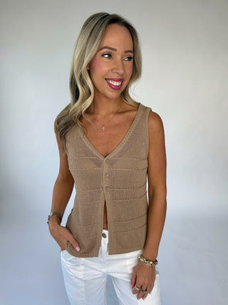 Call Me Later Knit Tank