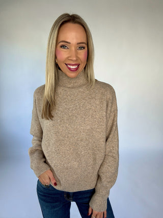 Falling For Her Sweater - Light Mocha