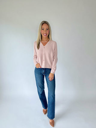 Open To It Cardigan - Soft Pink