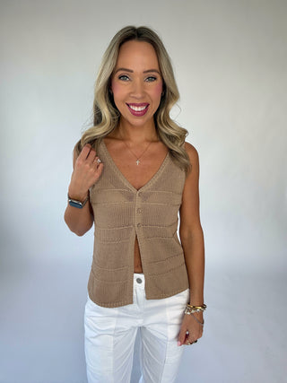 Call Me Later Knit Tank