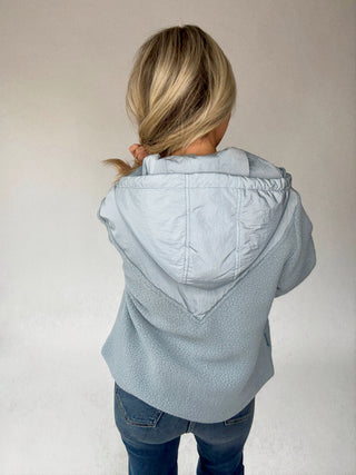 VARLEY Rosia Fleece Hoodie - Ashley Blue