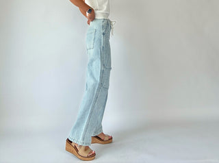 Jet Set Jogger Drawcord Jeans