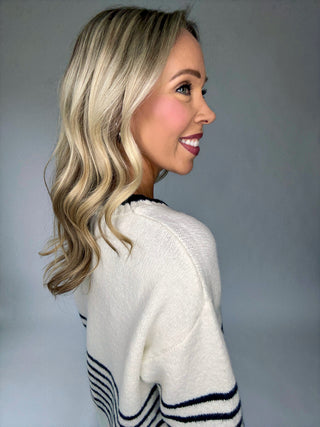Signature Stripe Boyfriend Sweater