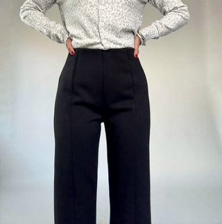 Ease & Elegance Front Seam Pant in Black