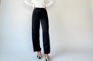 Evening Elegance Satin Pants