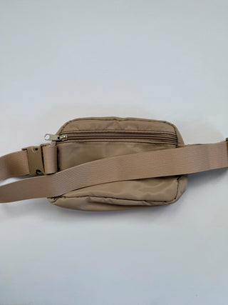 Everyday Belt Bag Beige Back with Strap Image