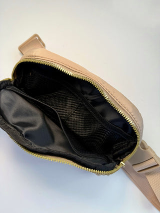 Everyday Belt Bag Beige Inside Top Image