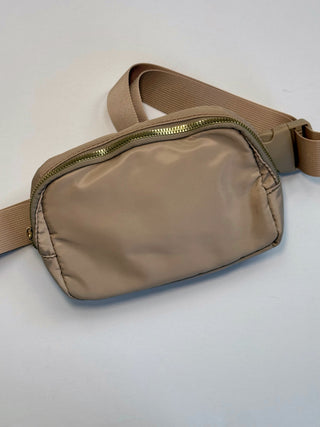 Everyday Belt Bag Beige with Zipper Image