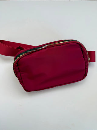 Everyday Belt Bag Burgundy Front Image