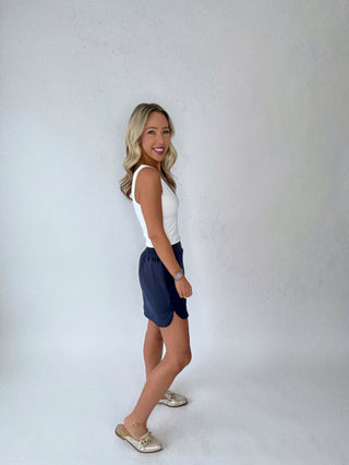 Cool & Collected Skort - Navy Blue