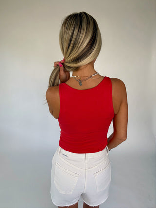 Better Than Ever Basic Tank - Tomato
